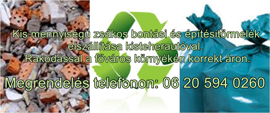 Pest Megyei zsákos sitt szállítási árak